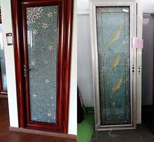 冰花玻璃门