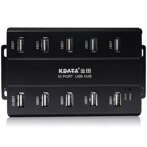 kdata金田usb分线器 10口usb hub集线器工业级群控批量充电传数据