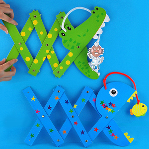 希宝鳄鱼牙医怕怕大鱼吃小鱼幼儿园儿童手工制作diy益智玩具材料