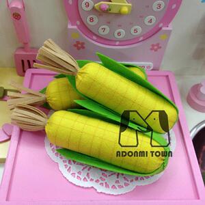 【多米小镇】不织布蔬菜水果玉米成品/不织布过家家玩具/仿真果蔬