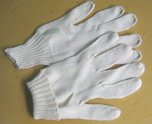 【10双装】正品线手套100%纯天然棉线手套 工作劳保勤务防护手套