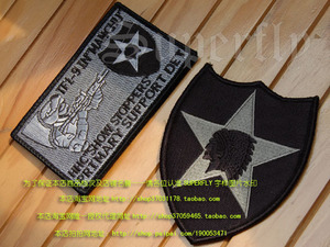 军版原品公发美国陆军第2步兵师印第安师acu魔术贴臂章及士气章