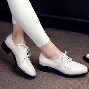 踏踏女鞋单鞋真皮