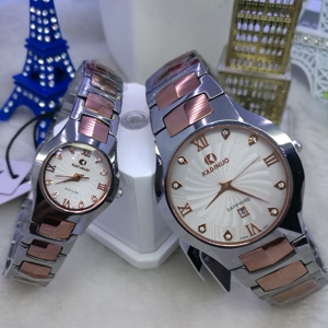 【正品清货】卡迪诺钨钢日历防水男款女款时尚商务石英手表包邮专