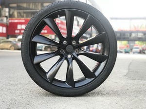 特斯拉电动汽车原厂22寸拆车新轮毂轮胎一套正品