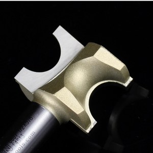 雅登刀具木工半圆刀雕刻机修边1/2半圆角台面修rs边正半圆弧形铣