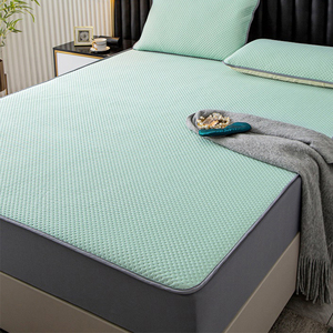 夏季凉感床笠单件冰丝床罩20x23新款床垫保护罩防尘床套床单三件