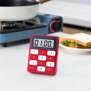 全球购FS日本LEC厨房烘焙计时器提醒器定时器电子正倒计时器学生
