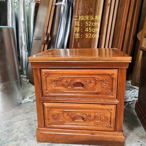 新品全实木床1.8米n大床金花梨木非洲菠萝格木1.5m主卧红木家具床