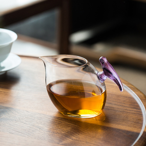 一禅茶事   耐热玻o璃透明公道杯 家用过滤泡茶器分茶器匀杯茶具