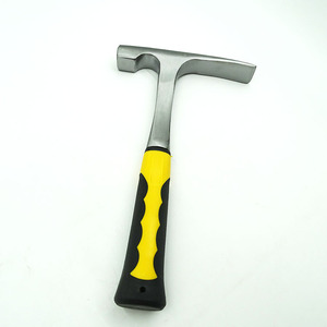 整体锻打地质锤平头鸭嘴锤扁头泥工锤连j身钣金锤勘探专用工具锤