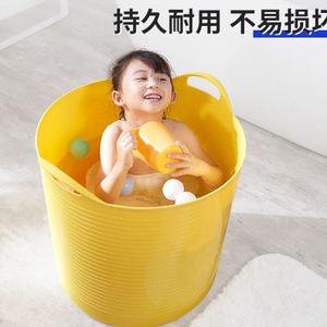 大水泡塑料胶桶儿童洗坐浴桶可澡桶桶澡桶软胶婴儿浴盆洗澡沐浴.