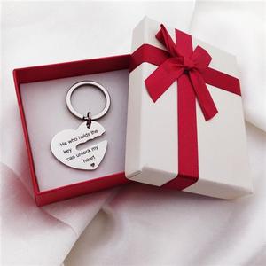 情侣钥念钥匙扣定制创意di挂一对刻字纪匙y饰情人节礼物手工自.