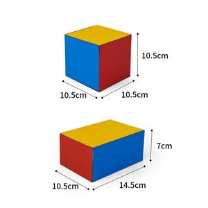 促销正方体纸盒教具正方体和长方体数学教具框架T六面磁性立体几