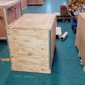 专业生产 e免熏蒸木材钢边箱 可拆卸钢边箱 海运机械设备钢边