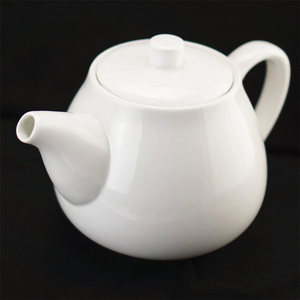 白瓷大号大同壶纯白咖啡壶创意茶壶欧式凉水壶酒店家用商用陶瓷壶