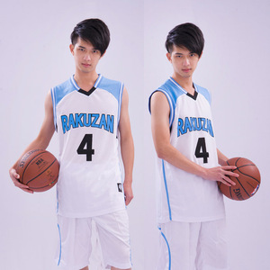 黑子的篮球 洛山高校4号赤司征十郎篮球j服套装篮球衣/背心 定制
