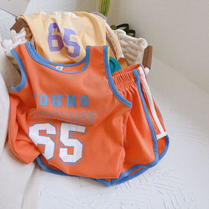 推荐婴儿衣服夏季小童薄款运动背心篮球服两件式套装一周岁男女宝