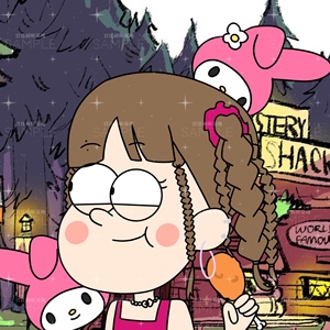 怪诞小镇风格欧美ins漫画头像q版卡通炫酷设计情侣闺蜜定制精品