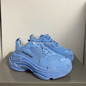 限时特价 balenciaga巴黎世家triple s雾霾蓝 天蓝色初代老爹鞋