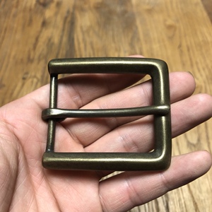 纯铜皮带扣 古铜色腰带扣 美式复古阿美咔叽 内径40mm