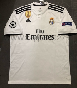 皇马球衣1819赛季主场