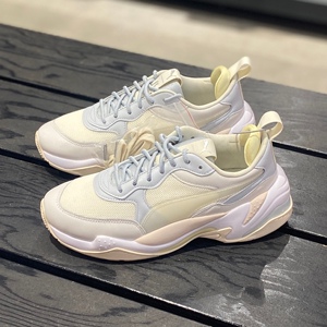 彪马puma 刘雯联名款 女子米白复古运动休闲老爹鞋 374724 01