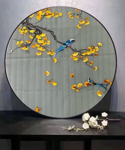 000人付款淘宝纯手工刺绣现代山水江山多娇画心80cm外框约106cm图片