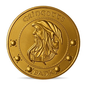 瑶霓娇旗舰店天猫哈利波特周边古灵阁金币金加隆银