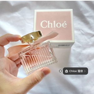 y酱俄罗斯 chloe蔻依 玲珑玫瑰女士淡香水珊瑚粉丝带30ml50ml现货