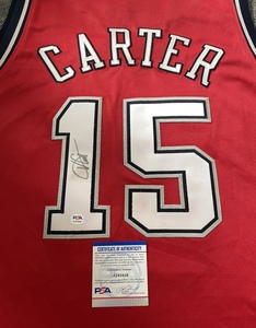 卡特签名球衣篮球服au球员版 篮网文斯卡特签名球衣礼物猛龙