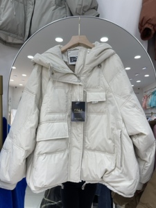 伊莎美尔3139新款2021冬季时尚显瘦宽松羽绒服 女