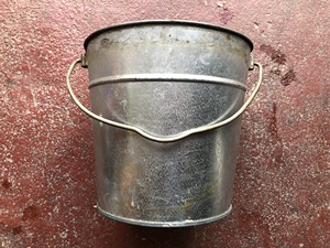 七十年代库存 镀锌加厚铁皮老水桶 20升大水桶全新未使用正品老货
