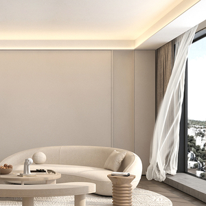 天花吊顶单边线性灯客厅回型免开槽灯带线型灯铝槽明装洗墙线形灯