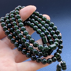 岫玉手串精品501料108粒佛珠手串项链保真假一赔十