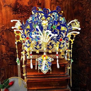 00chenzypany淘宝古装头饰流苏凤冠霞披明朝宋朝皇后大婚中式婚礼