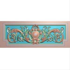 欧式新款石雕浮雕精雕图门花别墅外墙贴花长洋花雕刻图柱花门头花