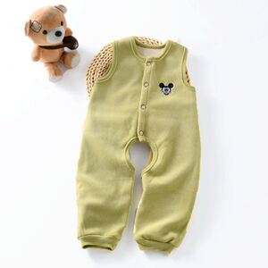 开裆裤男宝外穿春秋婴儿衣服婴幼儿季连体裤加厚加绒保暖背宝带裤