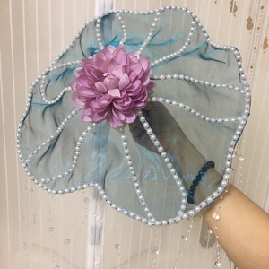 仿杨贵妃凌波舞荷叶帽林芳兵改装版流苏汉服头饰古风配饰唐风饰品