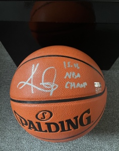 欧文签名篮球骑士总冠军 欧文亲笔签名球衣篮球 帕尼尼panini限量