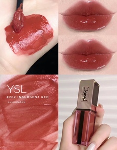 现货ysl/圣罗兰2020粉金水光唇釉202荔枝红茶/203/水光唇釉610