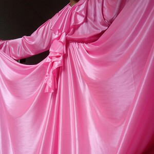 演出丝滑冰丝绸缎水袖拖地长睡裙柔软弹力睡裙大摆8~9米量身订做