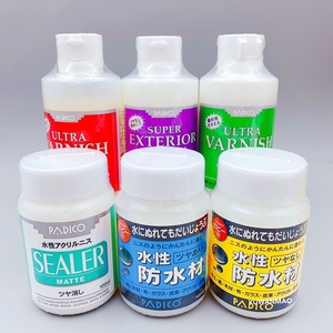日本帕蒂格光油保护漆石塑粘土水性亮油超轻黏土亮光油哑光油防水