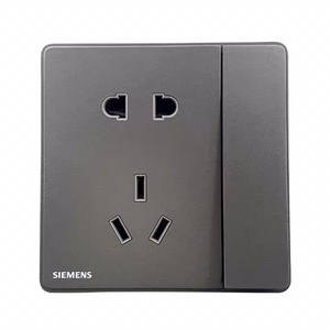 西门子一开五孔插座 睿致系列 五孔带开关插座墙壁开关插座