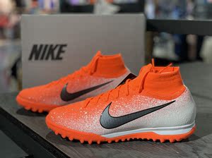 nike刺客12超顶tf碎钉高帮人造草足球鞋ah7374-801