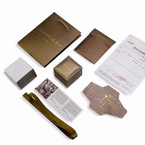 宝格丽金版 戒指盒 礼品包装盒 8件套装