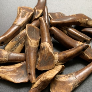 尼泊尔diy珠配珠散珠牦牛牙配件吊坠饰品挂件古董老物件西藏回流