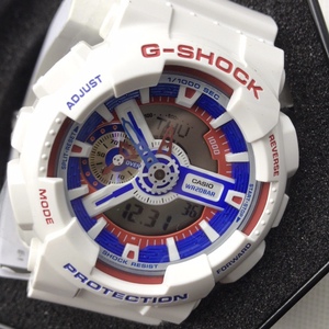 casio卡西欧gshock高达配色运动手表男女ga-110tr-7a