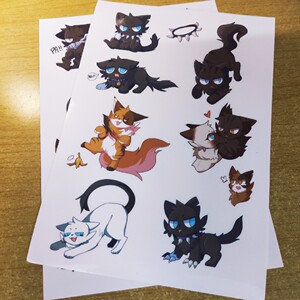 【完售展示】猫武士 周边 pvc透明贴纸 · 无星之地系列