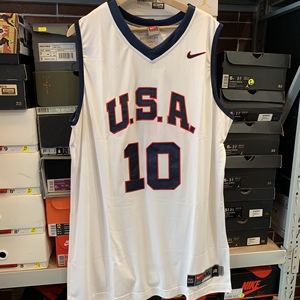 nike kobe bryant 07美洲杯美国队科比10号 主场 刺绣篮球球衣